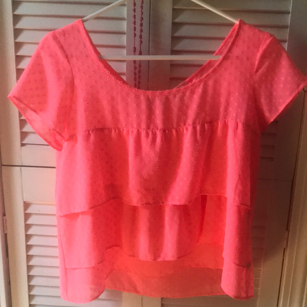 American Eagle Outfitters Coral Shirt